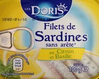Cantidad de azúcar en Filets de sardines