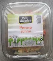 Quantité de sucre dans Penne au surimi