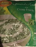 Suhkru kogus sees Épinards Hachés à la Crème Fraîche