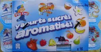 Quantité de sucre dans Yaourts sucrés aromatisés (x 16)