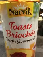 चीनी की मात्रा Toasts briochés
