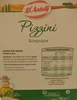Quantité de sucre dans Pizzini