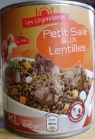 Suhkru kogus sees Petit Salé aux Lentilles