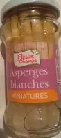 Jumlah gula yang masuk Asperges blanches miniatures
