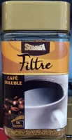 Sokerin määrä sisällä Café soluble