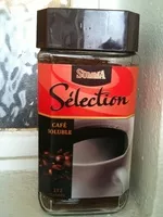 Sokerin määrä sisällä Café soluble sélection