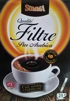 Sokerin määrä sisällä Café Soluble lyophilisé Qualité Filtre Pur Arabica