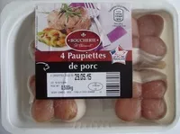 Amount of sugar in 4 paupiettes de porc