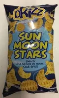 Cantidad de azúcar en SUN MOON STARS SNACK À LA POMME DE TERRE SALÉ ÉPICÉ