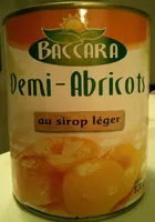 Jumlah gula yang masuk Demi-Abricots aux sirop léger