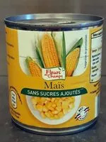 入っている砂糖の量 Maïs