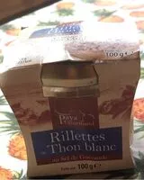Jumlah gula yang masuk Rillettes de thon blan