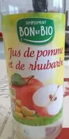 入っている砂糖の量 Jus de pomme et de rhubarbe