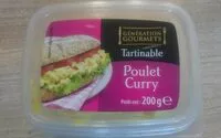 入っている砂糖の量 Tartinable - Poulet nature