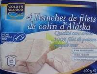 Cantidad de azúcar en 4 Tranches de filets de colin d'Alaska, Surgelé