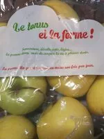 Suhkru kogus sees Pomme Golden