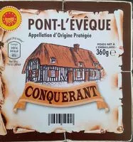 入っている砂糖の量 Pont l'Evêque AOP Normandie