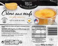 含糖量 Crème aux Oeufs Saveur Vanille
