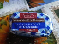 Suhkru kogus sees Pays Gourmand - Beurre moulé de Bretagne au cristaux de sel de Guérande