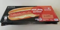 Amount of sugar in Hot dog au Ketchup