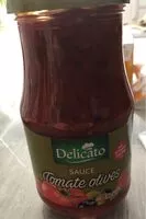 入っている砂糖の量 Sauce tomate olives