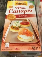 चीनी की मात्रा Mini Canapés Ronds