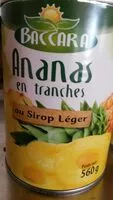 Jumlah gula yang masuk Ananas en tranches au sirop léger