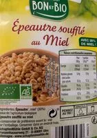 İçindeki şeker miktarı Épeautre Soufflé au Miel