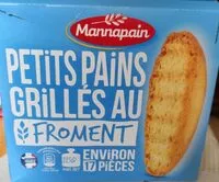 Suhkru kogus sees Petit pains grillés au froment