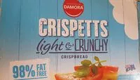 Amount of sugar in Crispetts light & crunchy crispbread