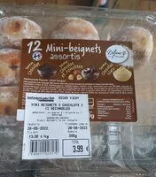 Suhkru kogus sees mini-beignets assortis
