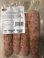 Cantidad de azúcar en Saucisses fumées