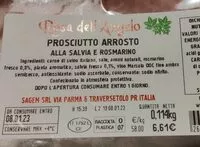 Sokerin määrä sisällä Prosciutto arrosto