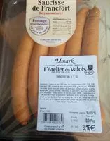 Sucre et nutriments contenus dans L-atelier du valois