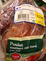 Poulet saumure cuit fume