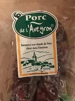 入っている砂糖の量 Saucisse seche porc aveyron