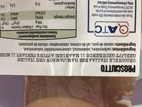 Jumlah gula yang masuk Proscuitto