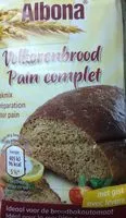 入っている砂糖の量 Pain complet (préparation pour pain)