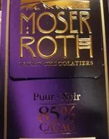 Sugar and nutrients in Mother roth privat chocolatiers