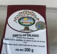 Cantidad de azúcar en Almendrs saladas