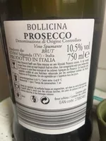 Sucre et nutriments contenus dans Bollicina