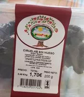 Cantidad de azúcar en Ciruelas si Hueso