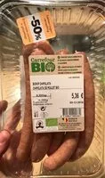 Quantité de sucre dans Chipolata de poulet bio