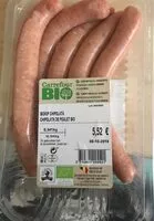 Quantité de sucre dans Chipolata de poulet bio