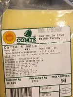 Jumlah gula yang masuk Comté