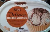 Suhkru kogus sees Eis Delizioso Tiramisu-Geschmack