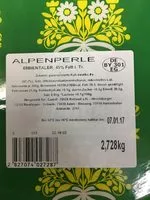 Zucker und Nährstoffe drin Alpenperle