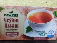 Jumlah gula yang masuk Ceylon Assam