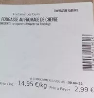 含糖量 Fougasse au  fromage de chevre