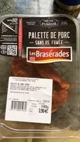 İçindeki şeker miktarı Palette de porc sans os, fumée